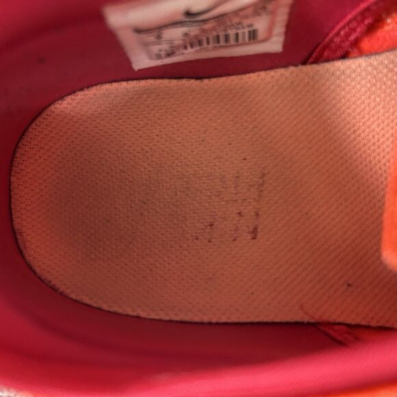 Nike Free TR Flyknit 718785-601 Womens Sz 9 Neon Orange Pink Training Shoes Used - Picture 10 of 11